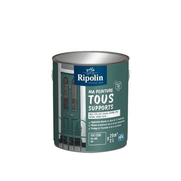 Multifärg - Cedergrön - RAL 6000 - Matt - Ripolin - 2L