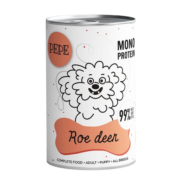 PET PAKA Pepe Rådyr - vådfoder til hunde - 400 g