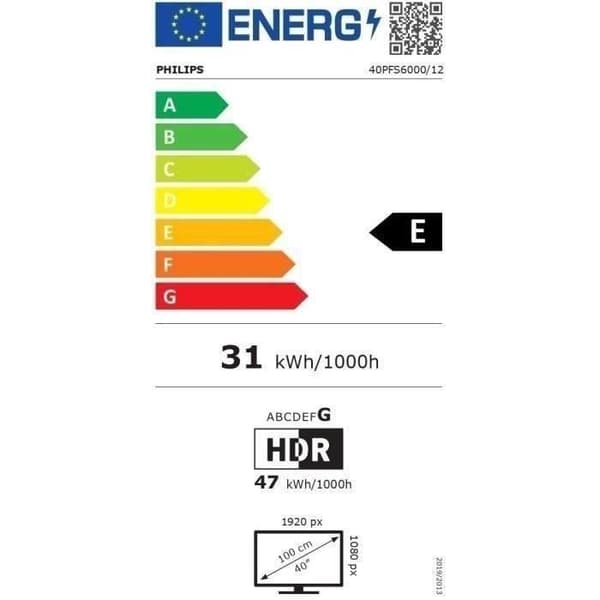 Philips 40PFS6000 - LED-televisio 40 - Full HD 1920x1080 - HDR10 - 3xHDMI
