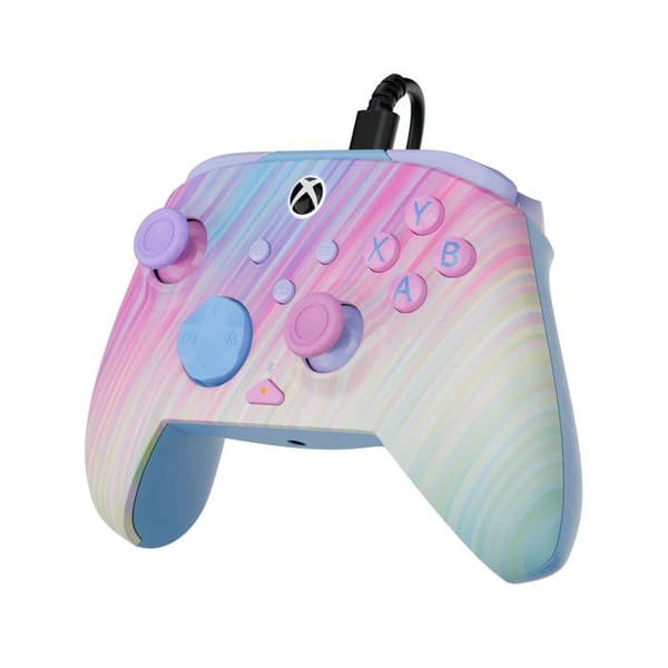 Turtle Beach Rematch Advanced Cotton Candy-controller med kabel til Xbox Series XS, Xbox One og PC