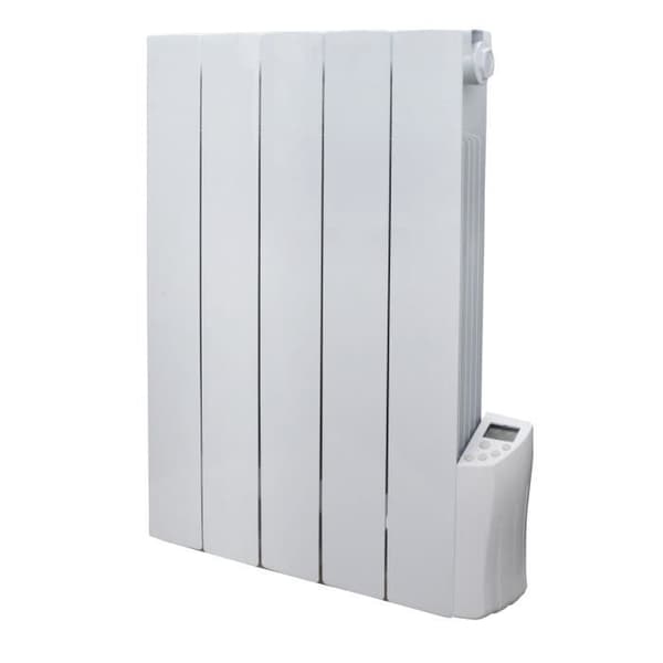 Elektrisk flydende inertieradiator - 900W - WARM TECH - 230V - Op til 35m³ - Hvid