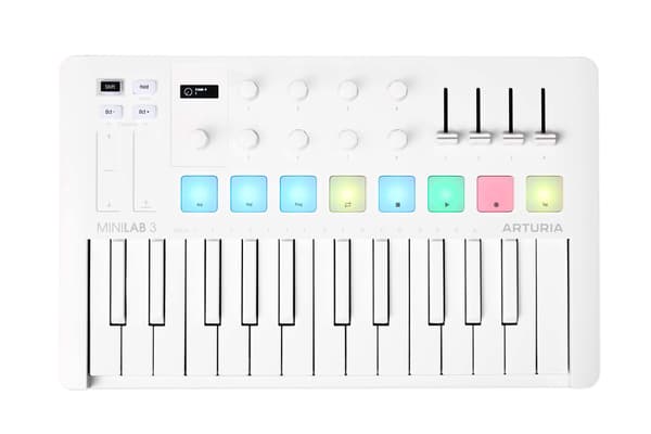 Arturia MiniLab 3 - MIDI-kontrollkeyboard, vit