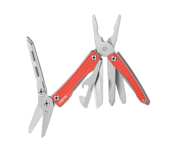 NexTool Mini FLAGSHIP NE20051 10-i-1 multiværktøj, rød