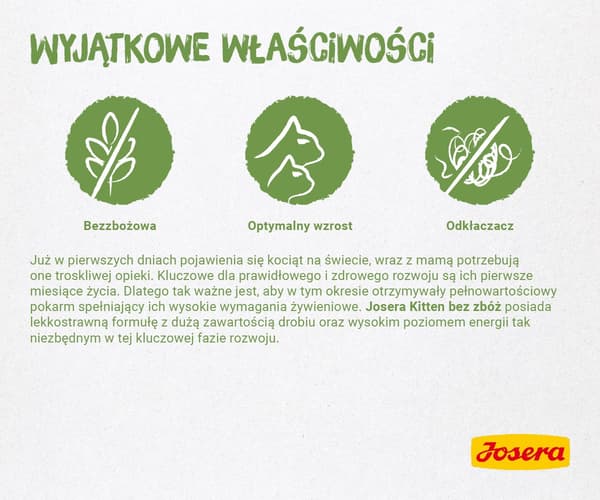 Josera 4032254755005 tørfoder til katte 2 kg killinger fjerkræ