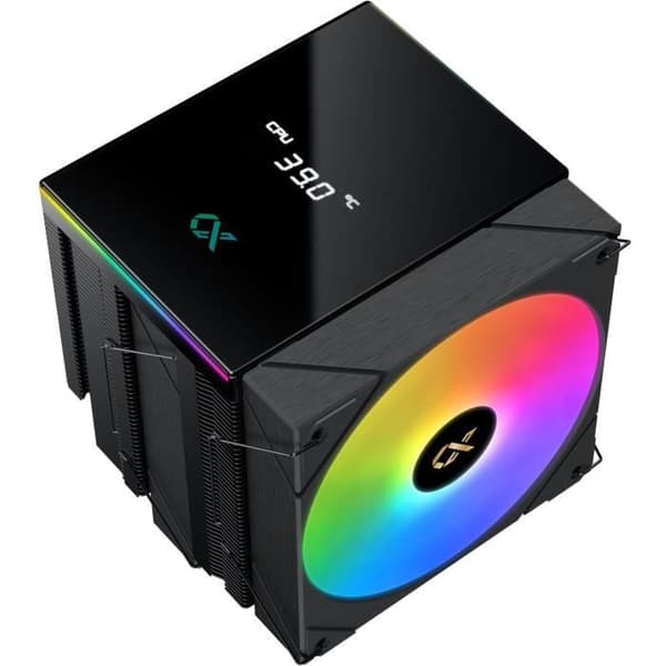 CPU-køler - XIGMATEK AK6 Dual Digital - AMD AM5/AM4 - 2x 120 mm ARGB-blæser - Sort