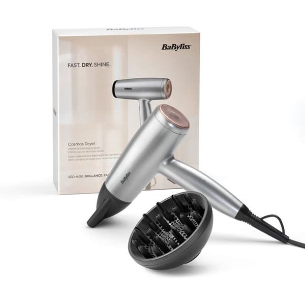 Hårtørrer - BABYLISS - D580DE - Cosmos - 2100 W - Diffuser - Let og kompakt