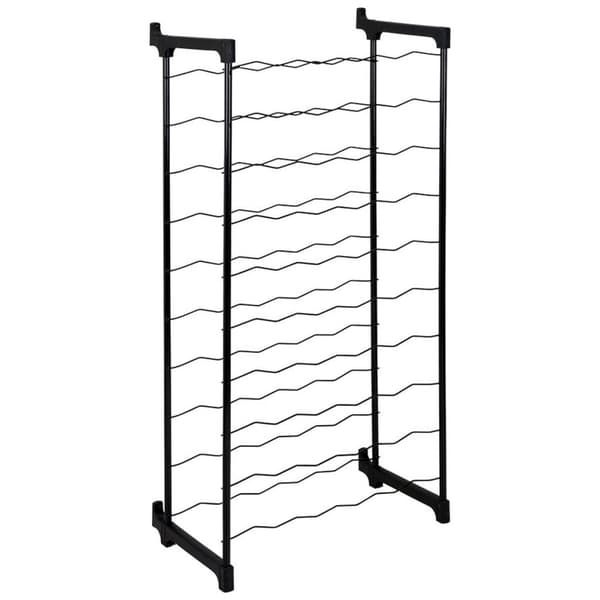 Tomado-Metaltex Barbera -viiniteline 50 pullolle 108x50x26 cm musta