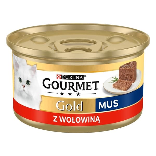 GOURMET Gold Beef - vådfoder til katte - 85 g