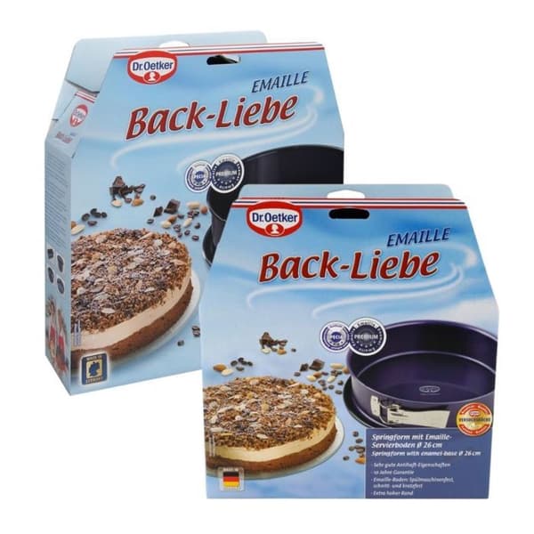 DR oeTKER Ryg Liebe Hængslet Springform Sæt - 26 og 28 cm