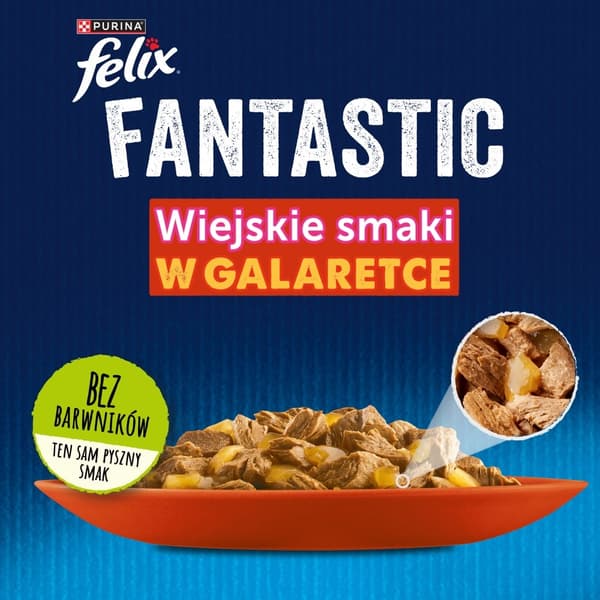 PURINA Felix Countryside Selection - våtfoder för katter - 120x85g