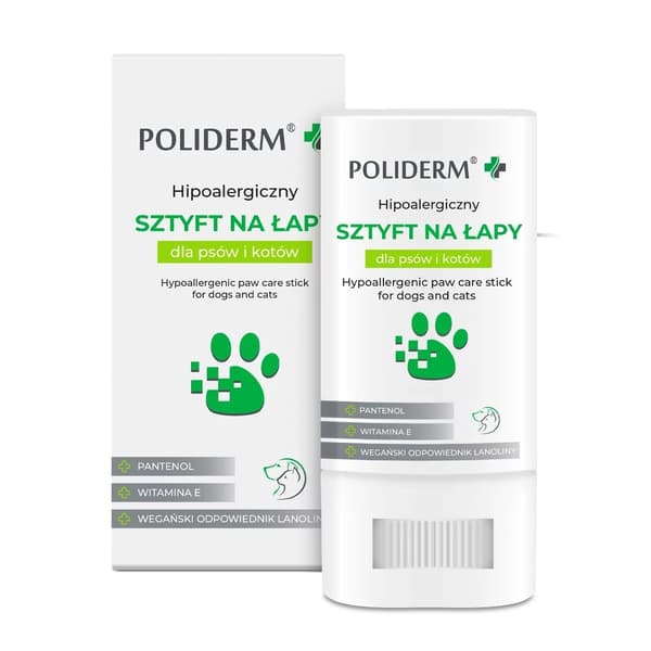 POLIDERM hypoallergenisk potestift til hunde og katte – 14,5 g