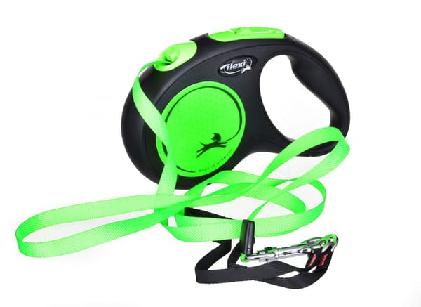 FLEXI New Neon M - udtrækkelig snor - 5 m