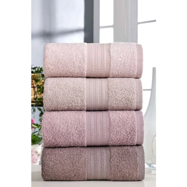 Set med 4 handdukar - 50 x 85 cm - Puder