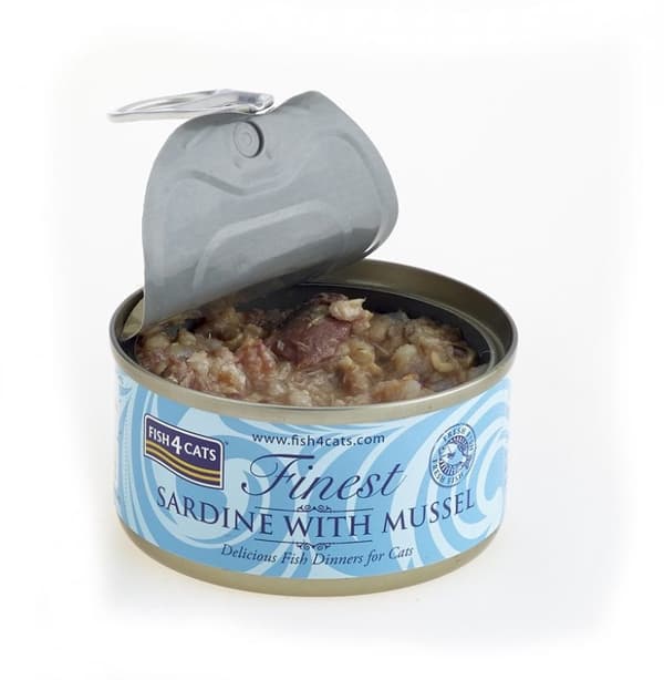 FISH4CATS Sardiner med muslinger - vådfoder til katte - 70 g