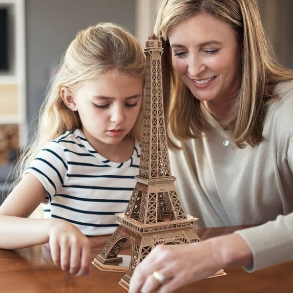 3D-palapeli - Eiffel-torni - Rakennuspeli - EXPLORA - 80 palaa - Ikä 8 vuotta ja vanhemmat