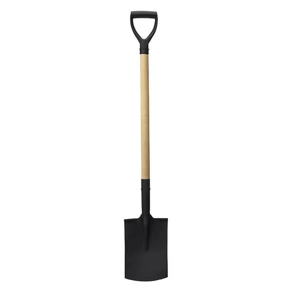 Puutarhalapio puukahvalla 115 cm musta/puu
