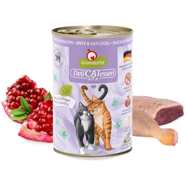 GRANATAPET DeliCATessen And og fjerkræ - vådfoder til katte - 400 g