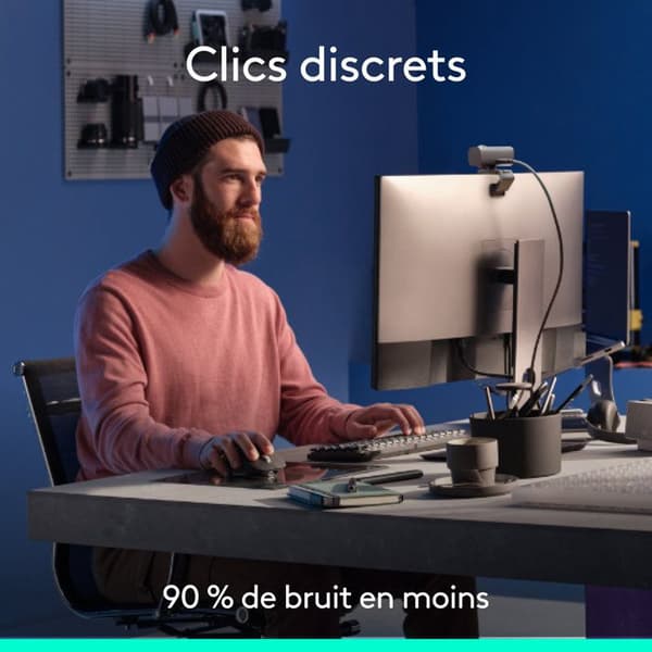 Trådlös mus - Logitech - MX Master 3S - Bluetooth-utgåva - Grafit