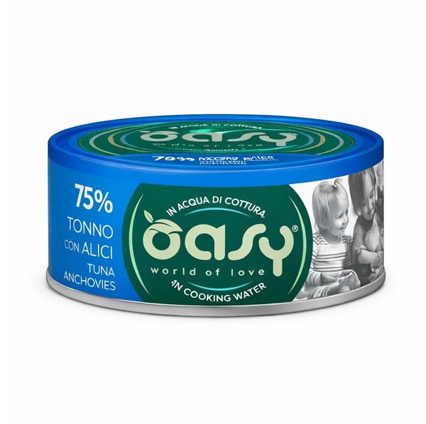 OASY More Love Tonfisk med ansjovis - våtfoder för katter - 70 g