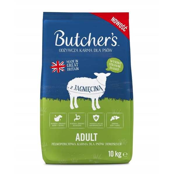 BUTCHER'S Original Lamb - tørfoder til hunde - 10 kg