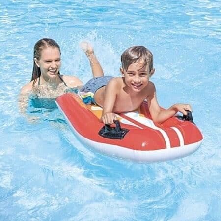 INTEX oppusteligt bodyboard til børn (tilfældig farve)