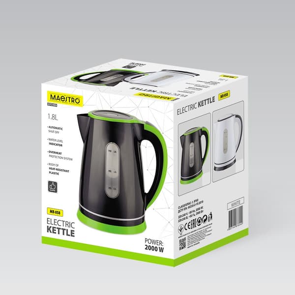 Maestro MR-058-Sort Elkedel 1,8 L