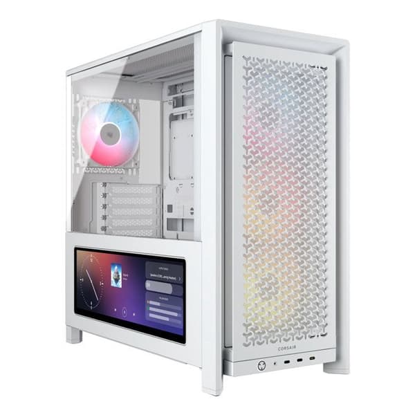 PC-chassi - CORSAIR - CC-9011327-WW - FRAME 4000D LCD RS ARGB Premium Midi-Tower - Vit