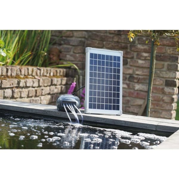 Luftpump - UBBINK - AirSolar 600 - Flödeshastighet 600 l/h - 5 diffusorer - 12V solpanel