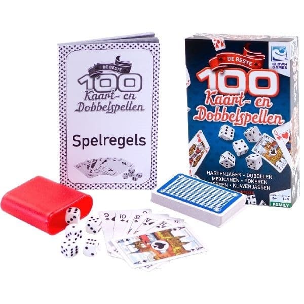 Clownspel 100 Kort- och Tärningsspel