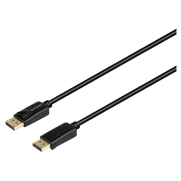 Savio CL-206 DisplayPort-kabel 3 m Sort