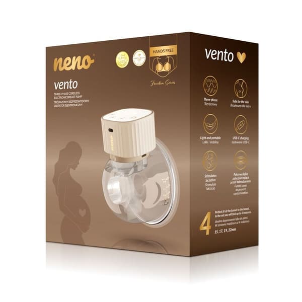 VENTO trefaset, ledningsfri elektronisk brystpumpe