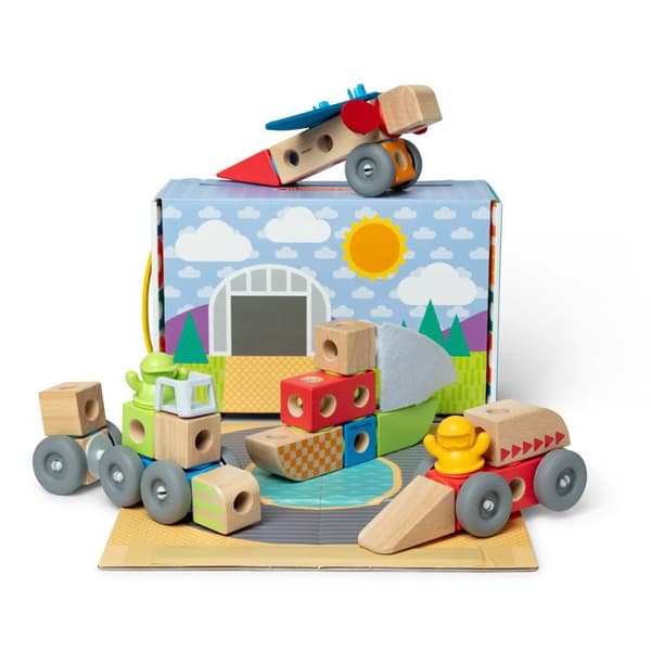 Melissa og Doug køretøjer med 54 dele