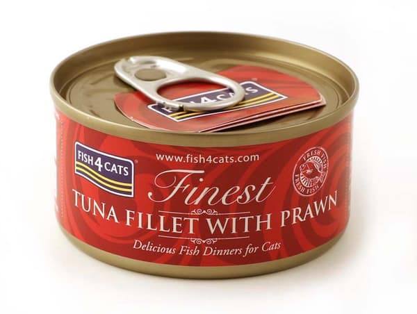 FISH4CATS Tonfiskfilé med räkor - våtfoder för katter - 70 g