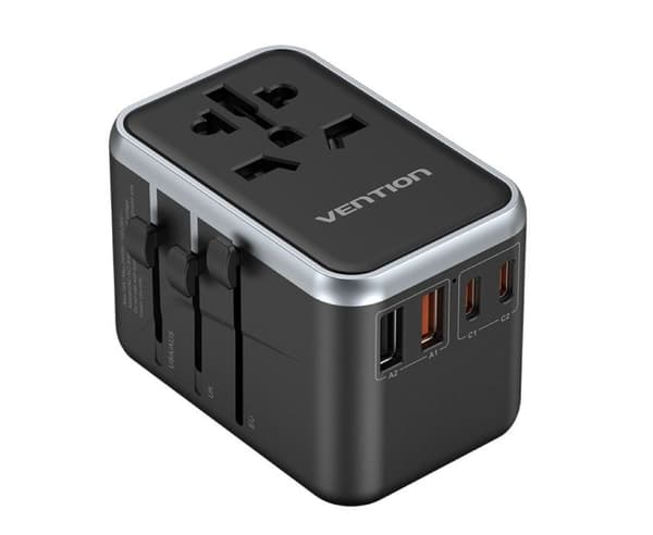 Vention 65W GaN rejseadapter og oplader 2x USB-A 2x USB-C