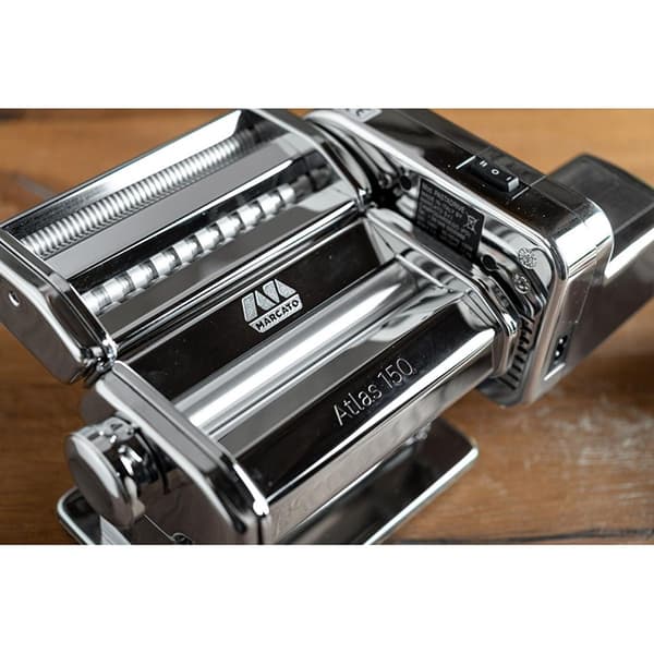 Atlas pastamaskin med motor, silver