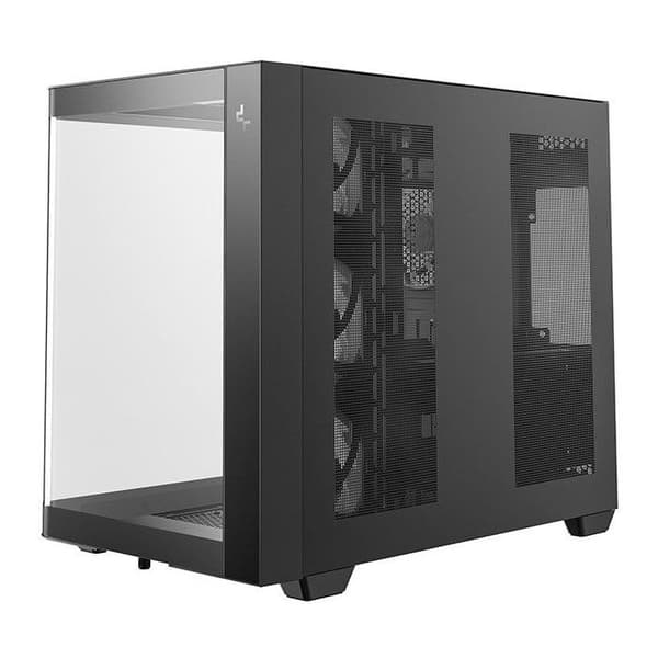 PC-kabinet - DEEPCOOL - CG530U 4F - Miditower - Micro-ATX formfaktor - Inkluderer 4 ARGB-blæsere - Sort