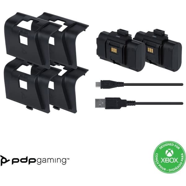 Play & Charge Kit til controller - PDP - Xbox One og Series X|S - Sort