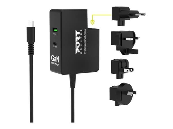 PORT Strømadapterstik - USB, 24-bens USB-C - 100 watt