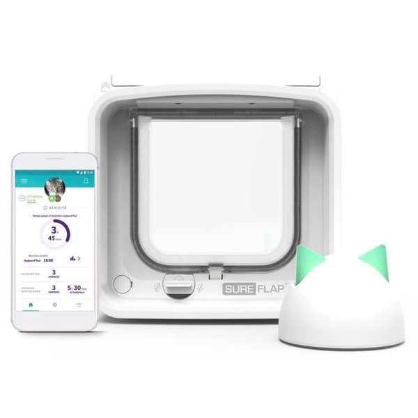 SUREFLAP Chatiere Connect Smart Chip + Hub - iDSCFWTB1 - Vit