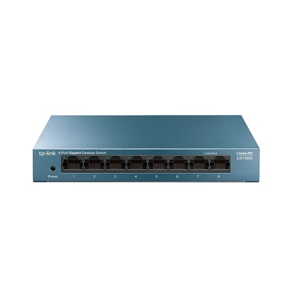 TP-Link 8-ports 10/100/1000 Mbps desktop netværksswitch