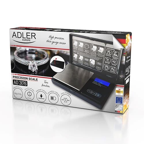 Precisionsvågar ADLER AD 3176 Svart