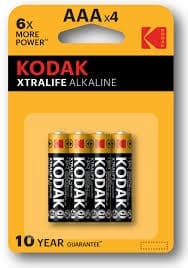 Kodak AAA Kertakäyttöparisto, alkaliparisto