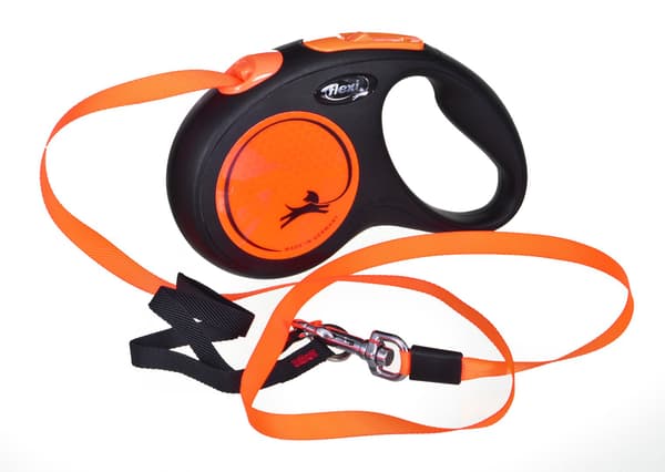 FLEXI New Neon M - utdragbart koppel - 5 m