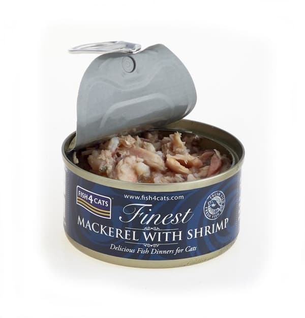 FISH4CATS Makrel med rejer - vådfoder til katte - 70 g