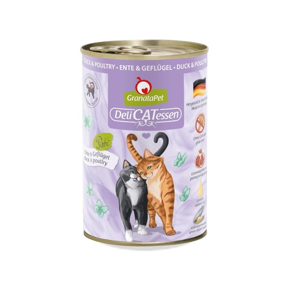 GRANATAPET DeliCATessen And og fjerkræ - vådfoder til katte - 400 g