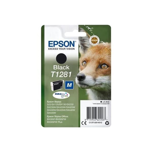 EPSON T1281 bläckpatron - Fox - svart