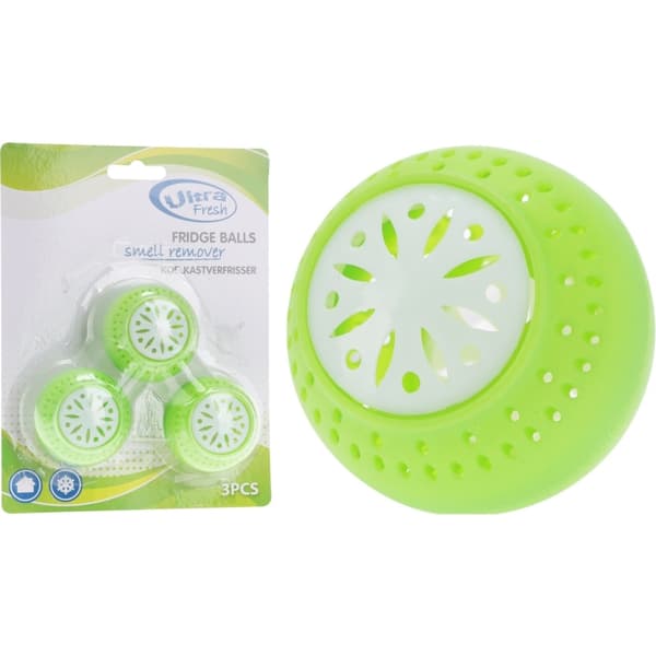 Ultra Fresh kylskåpsfräschare 3 delar grön/vit