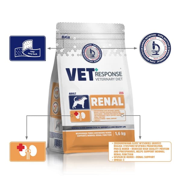 VET RESPONSE Renal - tørfoder til hunde - 1,6 kg