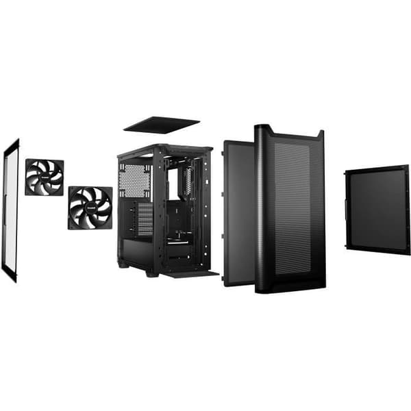PC-kabinet - BE QUIET! - Pure Base 501 Airflow Window - Sort - Miditower - Gamer