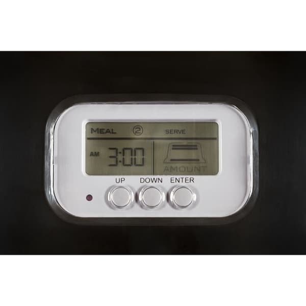 EYENIMAL automatisk torrfoderautomat 45x20x47 cm - svart - för katter och hundar
